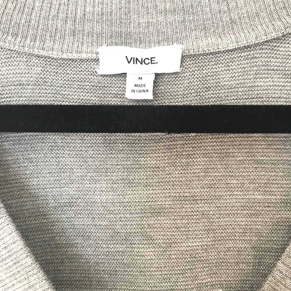 VINCE oversized waffle knit boyfriend cardigan